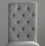 Levi Button Tufted Upholstered Dining Chair, Set of 2