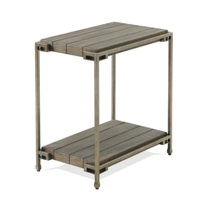 Corbeta Metal Frame Wood Living Room Chairside Table