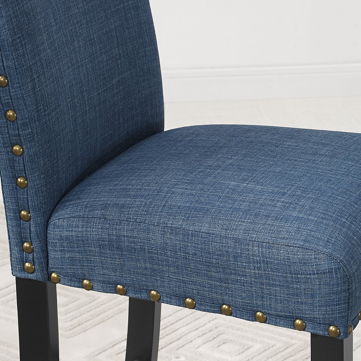 Eleanor Upholstered Dining Chairs with Nailhead Trim, Set of 2