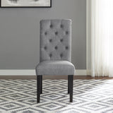 Levi Button Tufted Upholstered Dining Chair, Set of 2