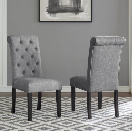 Levi Button Tufted Upholstered Dining Chair, Set of 2