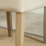 Hazel Solid Wood Button Tufted Upholstered Parsons Dining Chair, Set of 2