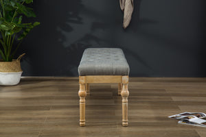 Habit Solid Wood Button Tufted Dining Bench