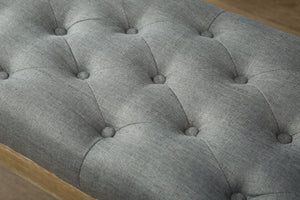 Habit Solid Wood Button Tufted Dining Bench