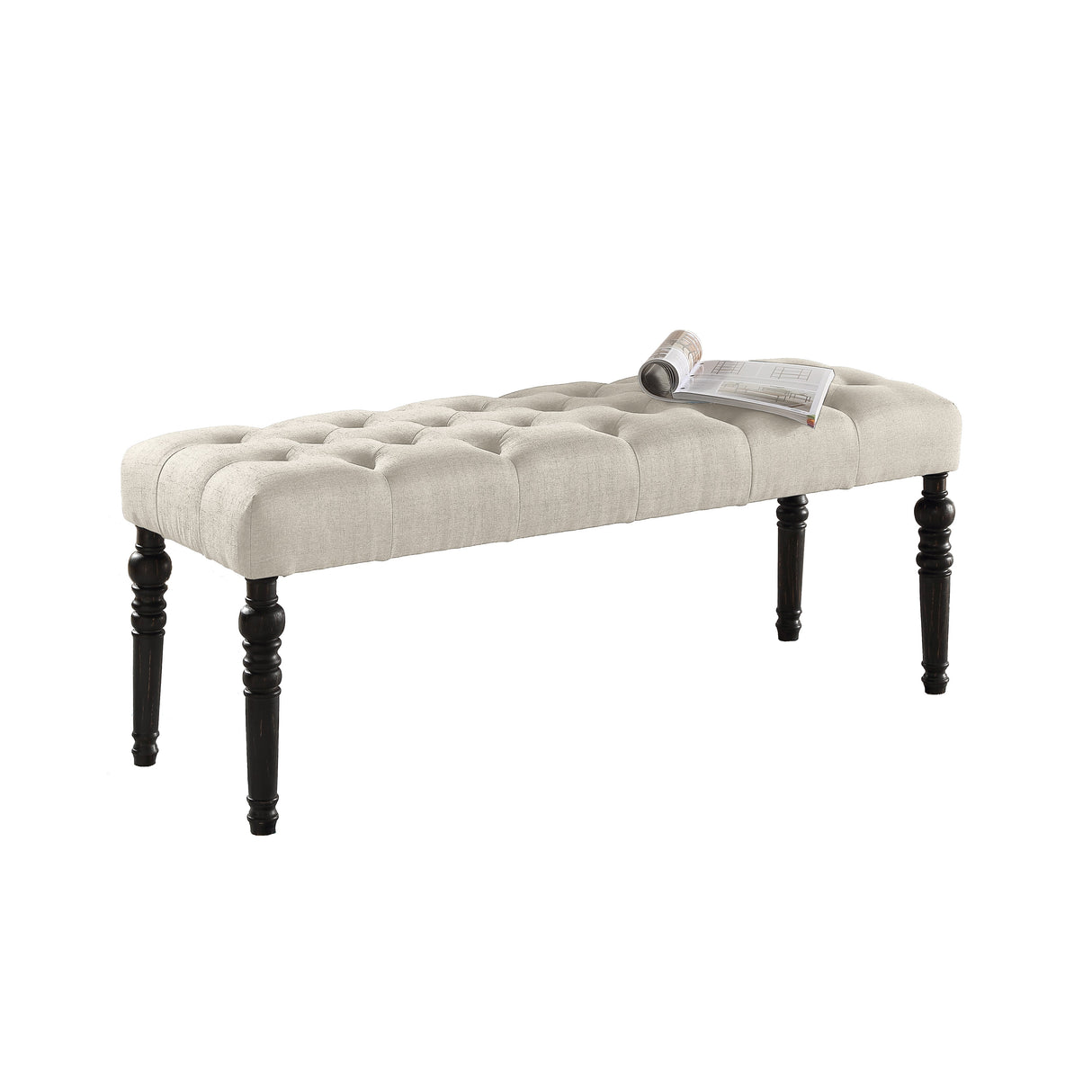 Woodland Driftwood-Finished Dining Set with Upholstered Seating