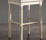 Arnhem Wood Upholstered Counter  Stool, Set of 2