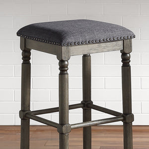 Arnhem Wood Upholstered Swivel Counter Height Stool, Set of 2