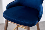Leland Fabric Upholstered Wingback Bar Stools, Set of 2