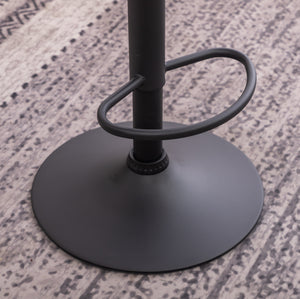 Masaccio Weathered Upholstery Airlift Adjustable Swivel Barstool