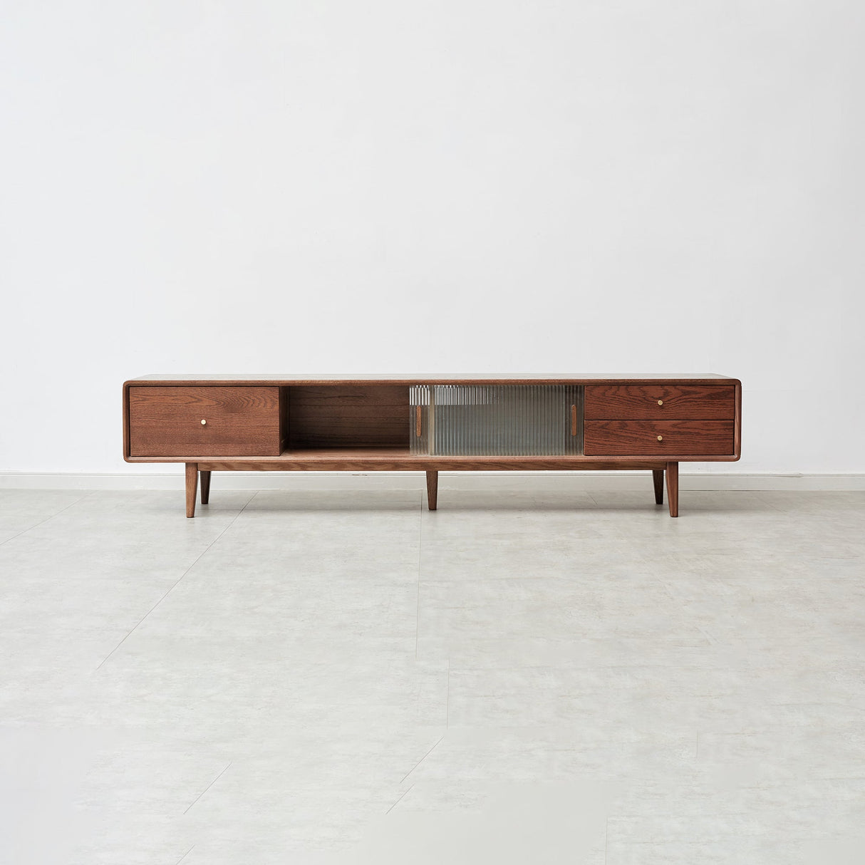 Walnut Color North America A Grade Solid TV Cabinet