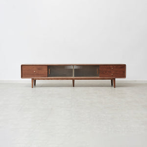Walnut Color North America A Grade Solid TV Cabinet