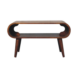 Open Chestnut Coffee Table, Nordic Legs