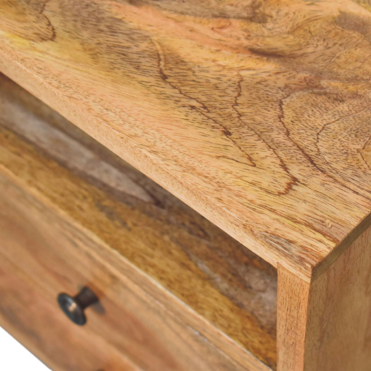 Solid Wood Mini Oak-ish Classic Nightstand