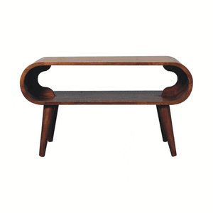 Open Chestnut Coffee Table, Nordic Legs