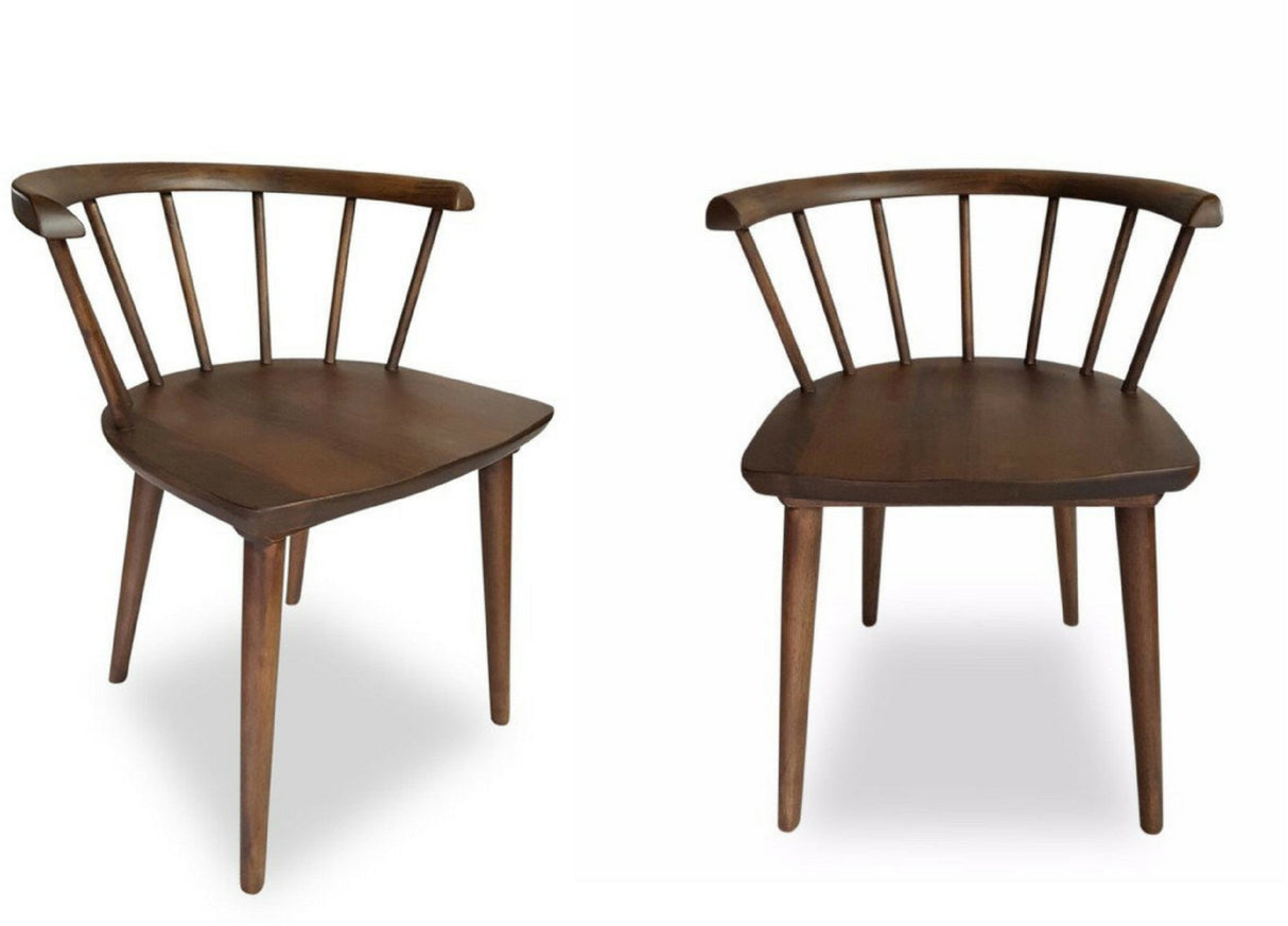 Kingsley Mid-Century Modern Dining Chairs, Set of 2