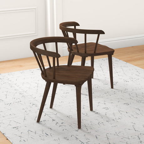 Kingsley Mid-Century Modern Dining Chairs, Set of 2