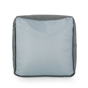 Bambo Faux Leather Rectangle Pouf