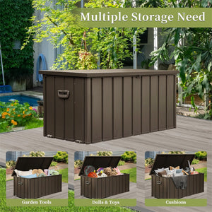 160 Gallon Outdoor Storage Deck Box Waterproof