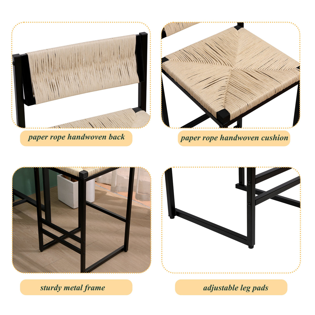 Creamy Bar Chairs Set of 2