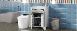 24" Bathroom Vanity Combo with Ceramic Sink