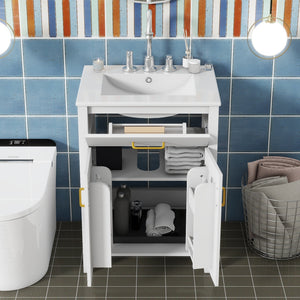 24" Bathroom Vanity Combo with Ceramic Sink