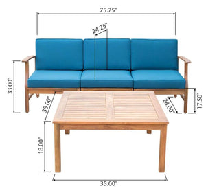 Perla 3 Seater Sofa and Table Set