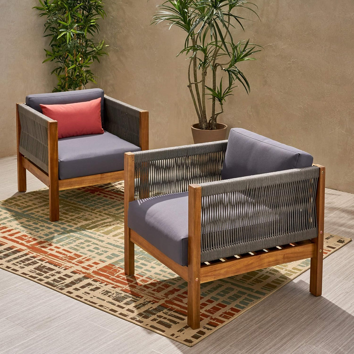 Laurel Outdoor Club Chair Set of 2