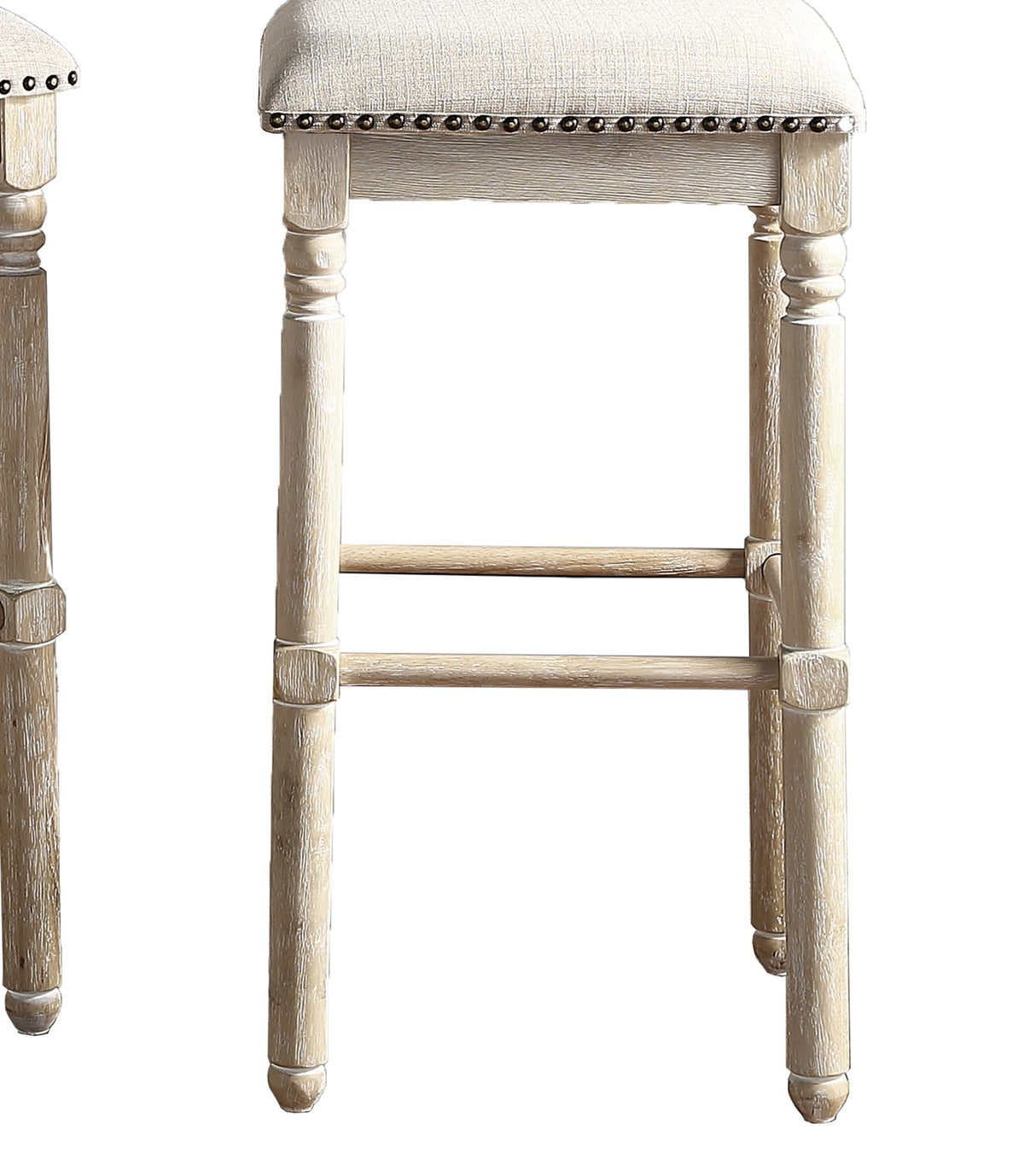 Arnhem Wood Upholstered Counter  Stool, Set of 2