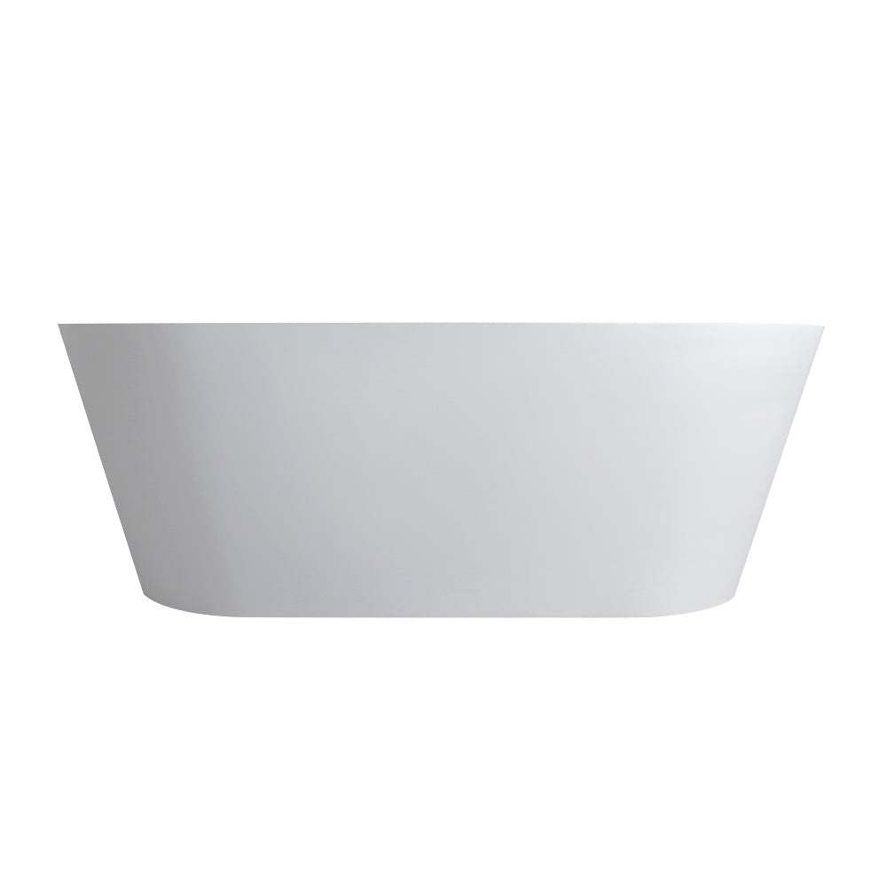 55 Inch Freestanding Solid Surface Soaking Bathtub