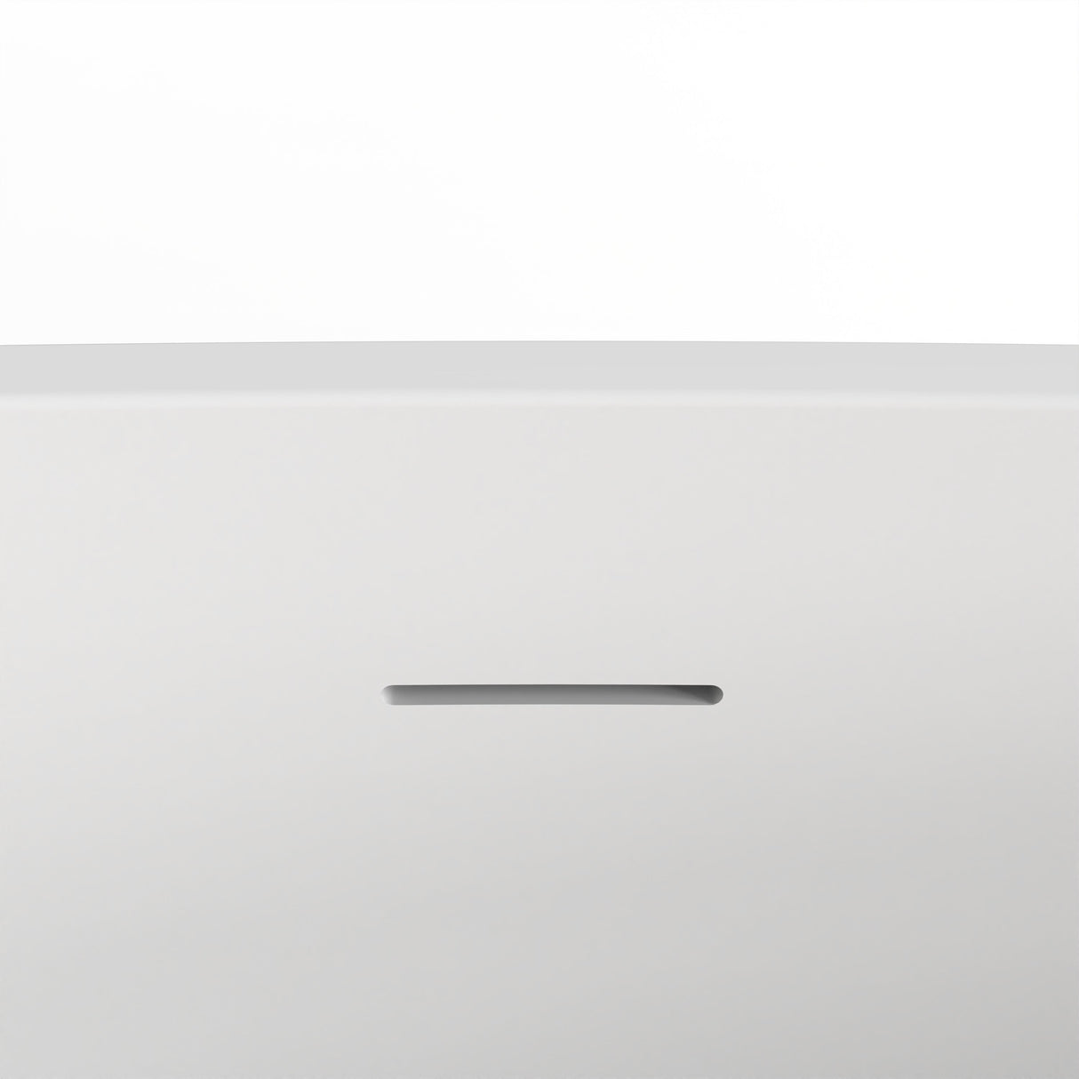 59 Inch Freestanding Solid Surface Soaking Bathtub