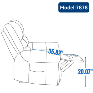 Power Lift Recliner Chair with Heat and Massage - Faux Leather