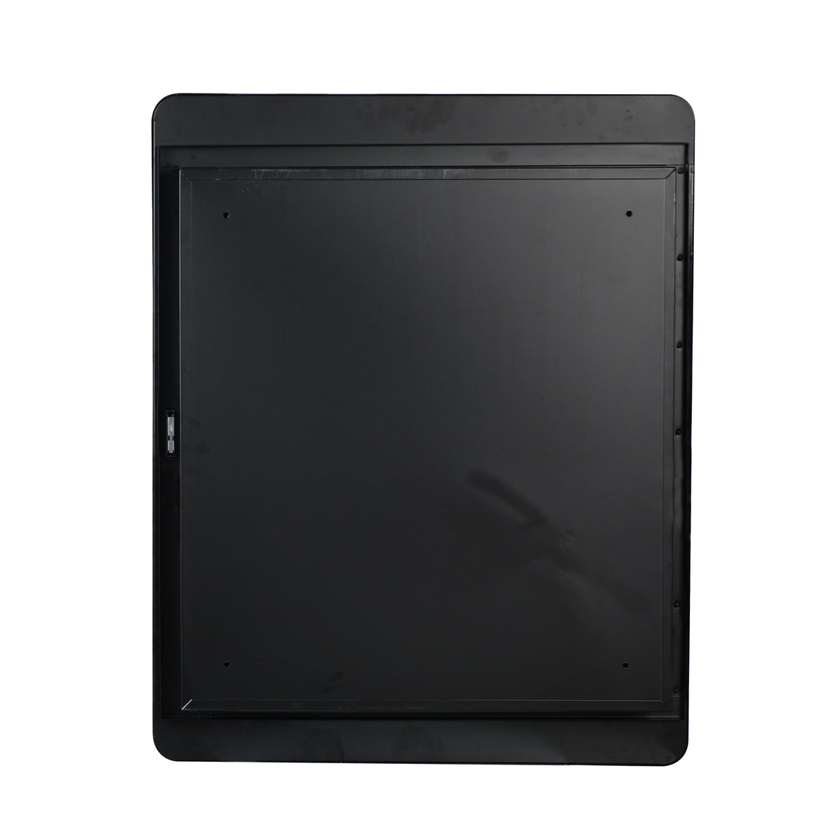 Black 24x30 Inch Metal Framed Wall Mount or Recessed Mirror Cabinet