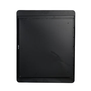 Black 24x30 Inch Metal Framed Wall Mount or Recessed Mirror Cabinet