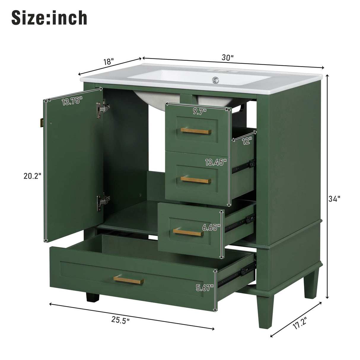 30" Bathroom Vanity