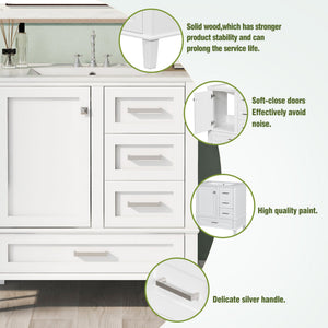 30" Modern Bathroom Vanity with Sink Combo Set