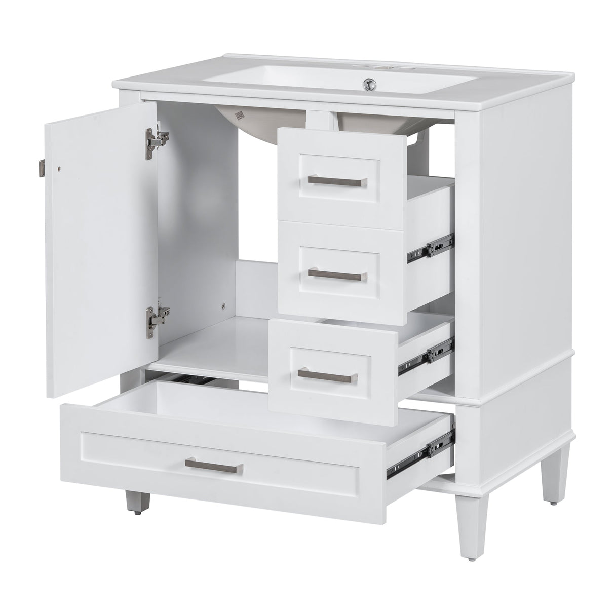 30" Modern Bathroom Vanity with Sink Combo Set