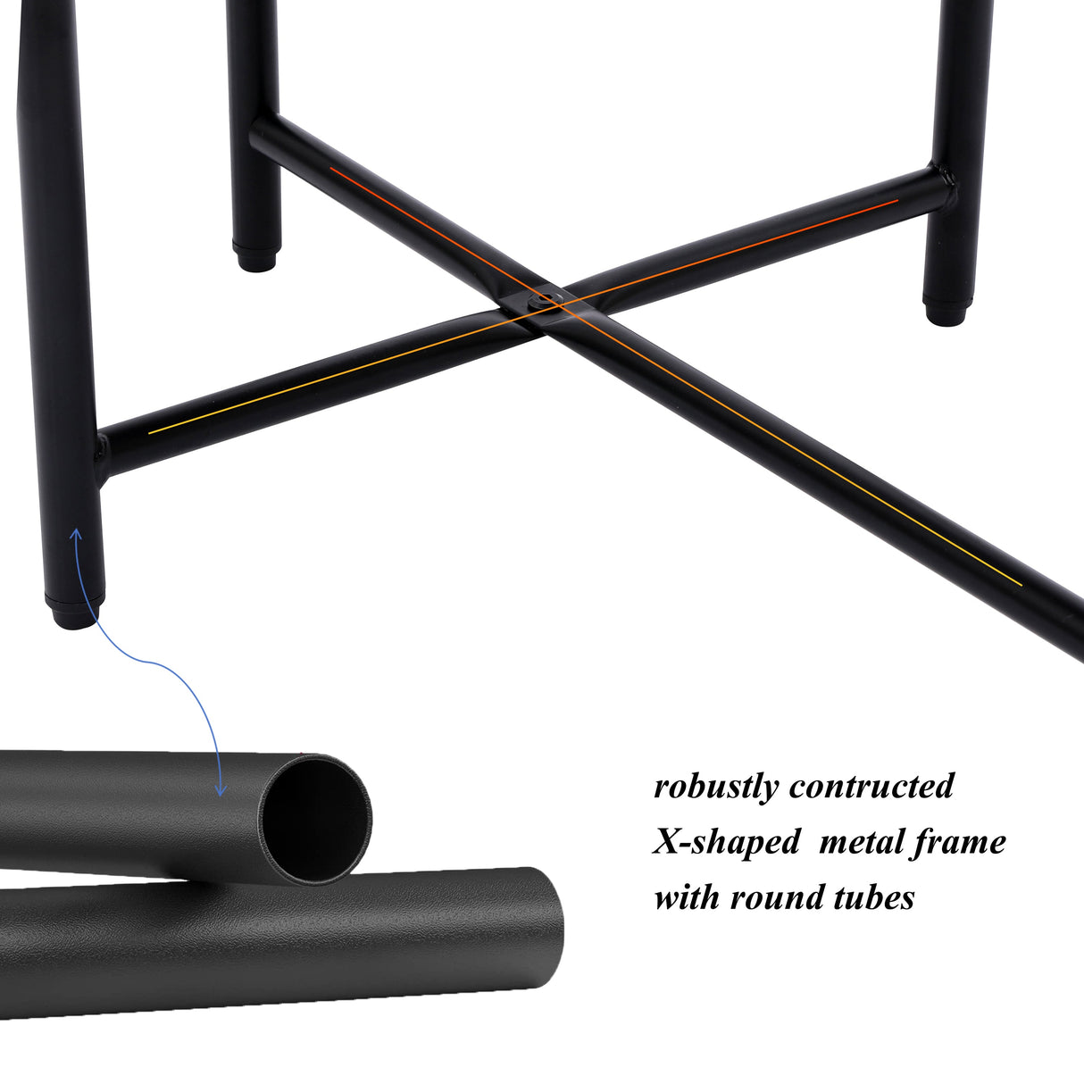 Small Coffee Tables 2-Tier Modern Sofa Side Table with Wood Storage Shelf