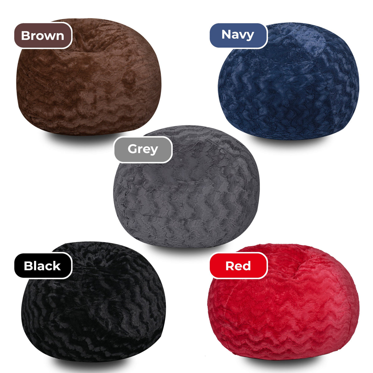 Faux Fur Bean Bag Chair – 5ft Cozy Lounger