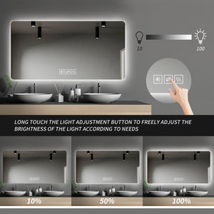 LED Backlit Bathroom Mirror with Anti-Fog Functionality