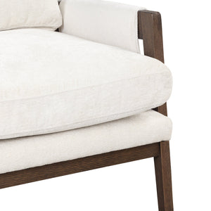 Kelly Mid-Century Modern Velvet Accent Armchair