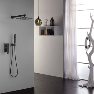 10 Inch Shower Head Bathroom Luxury Rain Mixer Shower Complete Combo Set