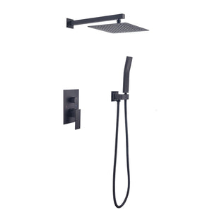 10 Inch Shower Head Bathroom Luxury Rain Mixer Shower Complete Combo Set