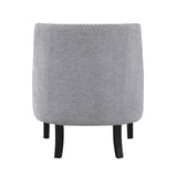 Button Tufted Sloped Arm Accent Chair