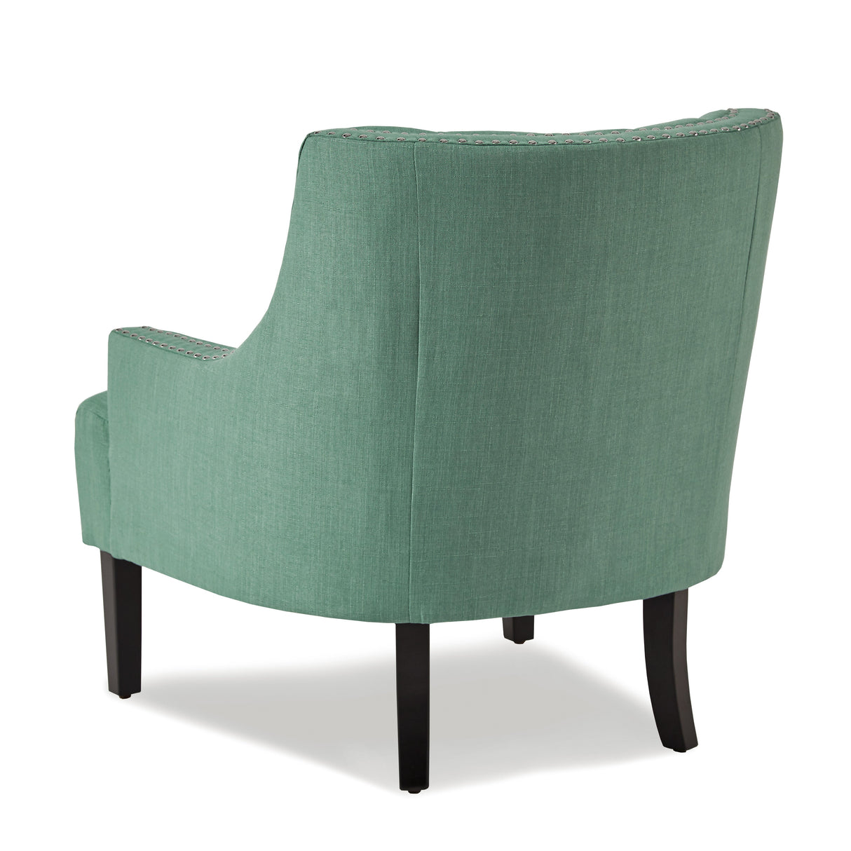 Button Tufted Sloped Arm Accent Chair