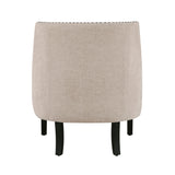 Button Tufted Sloped Arm Accent Chair