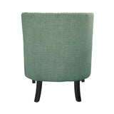 Button Tufted Sloped Arm Accent Chair