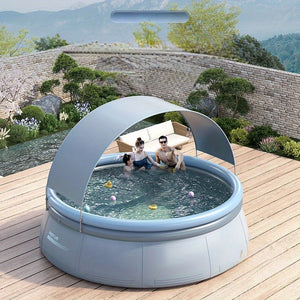 141.73in x 29.92in Outdoor Inflatable Swimming Pool
