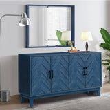 Chevron 4-Door Sideboard Cabinet