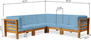 Oana 5-Piece V Shape Sofa Set