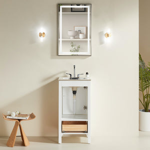 Fully Assembled 18'' Bathroom Vanity